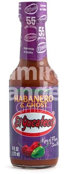 Salsa Habanero with Chili Ghost El Yucateco 120 ml [EXP 12 JUL 2026]