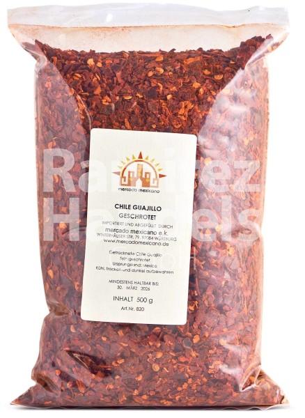 Chili GUAJILLO in flakes MERCADO MEXICANO 500 g [EXP 30 MAR 2026]