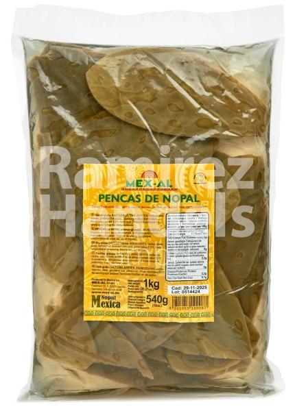 Ganze Kaktusblätter Nopales MEX-AL 1 kg [MHD 29 NOV 2025]