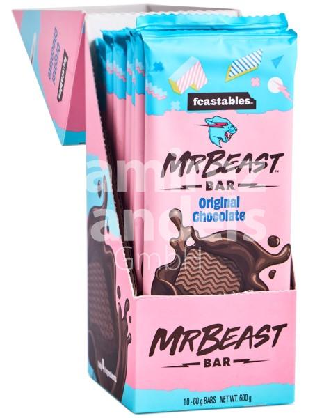 Schokolade Bar Mr. Beast ORIGINAL Display 10 St. je 60 g [MHD 12 APR 2025]